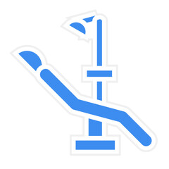 Vector Design Dental Chair Icon Style