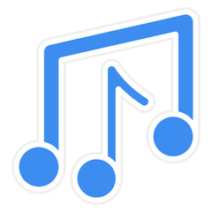 Vector Design Musical Notes Icon Style