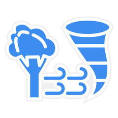 Vector Design Wind Disaster Icon Style