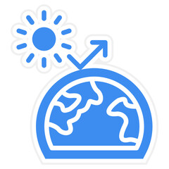 Vector Design Greenhouse Effect Icon Style