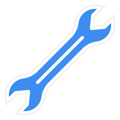 Vector Design Wrench Icon Style