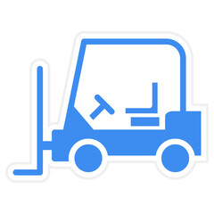 Vector Design Forklift Icon Style