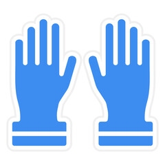 Vector Design Working Gloves Icon Style