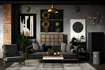modern living room, living room couch, living room with people, living room with fireplace, living room tv, family room wall, living room decor, conference room wall, generative ai tool