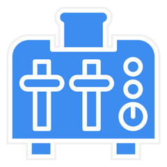 Obraz premium Vector Design Toaster Icon Style