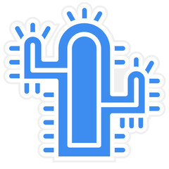 Vector Design Cactus Icon Style