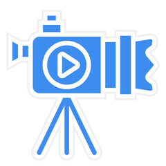 Vector Design Video Camera Icon Style