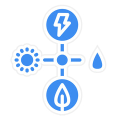 Vector Design Energy Sources Icon Style