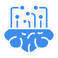 Vector Design Brain Icon Style
