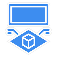 Vector Design Augmented Reality Icon Style