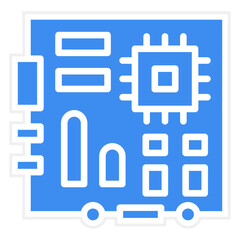 Vector Design Motherboard Icon Style