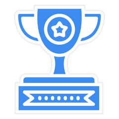Vector Design Trophy Icon Style
