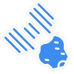 Vector Design Meteorites Icon Style