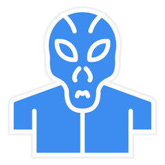 Vector Design Alien Icon Style