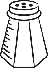 Pepper Bottle Sketch Illustration
