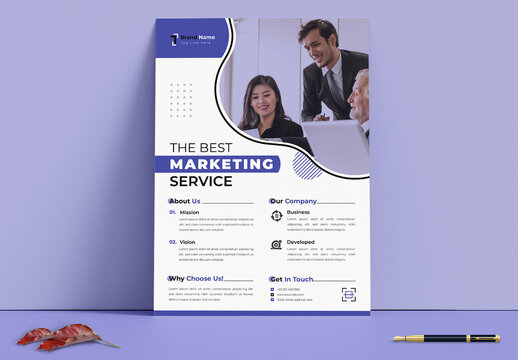 The Best Marketing Service Flyer Design Template