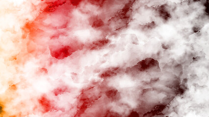 Abstract red watercolor background. Black and red rock stone background. Red grunge texture stone wall background. Watercolor galaxy sky background. Burning coals and crack surface. Old wall texture.