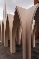 arches of a modern church