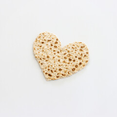 Pesah celebration concept (jewish Passover holiday) over isolated white background