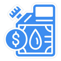 Vector Design Oil Price Icon Style