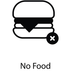 No food icon design stock illustration