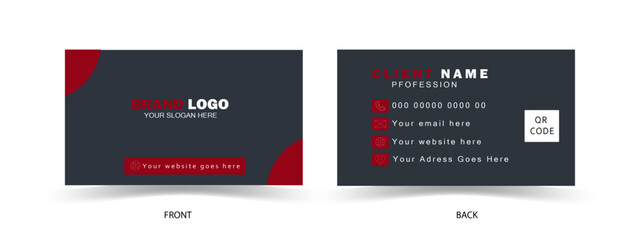 2d render of a service label on vintage background and business card template