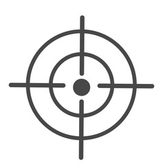 Crosshairs. Icons set in vector.