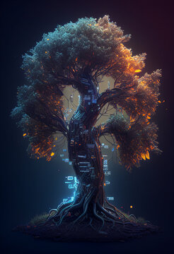 Creative illustrations tree