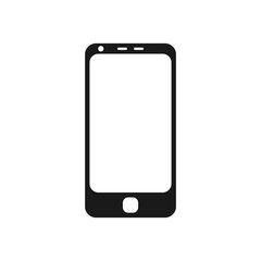 Smartphone or mobile phone icon, with single keypad. Smartphone ui. Vector illustration in trendy style. Editable graphic resources for many purposes.