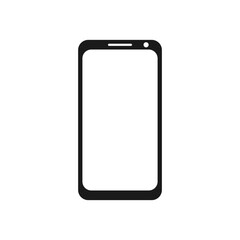 Wide screen smartphone or mobile phone icon, Smartphone ui. Vector illustration in trendy style. Editable graphic resources for many purposes.