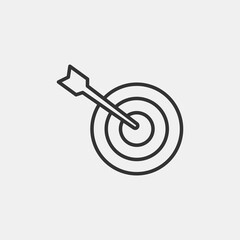 Accuracy vector icon illustration sign