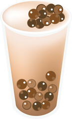 bubble tea, pearl milk tea