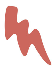 Lightning organic shape matisse style