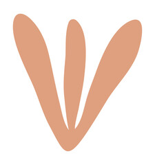 Leaf shape matisse style