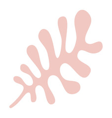 Leaf shape matisse style