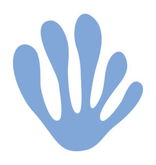 Leaf shape matisse style