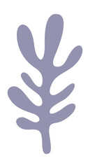 Leaf shape matisse style