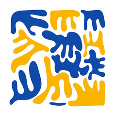 Abstract aesthetic element matisse style