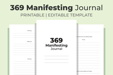 369 Manifesting Journal KDP Interior