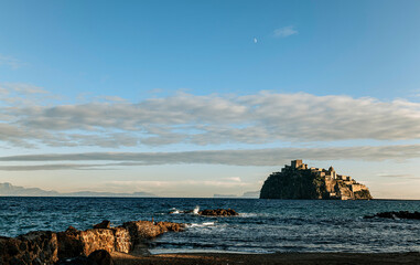 Aragonese castle, Ischia island - obrazy, fototapety, plakaty