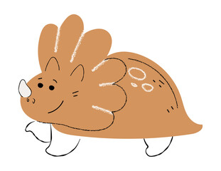 Cute dinosaur vector