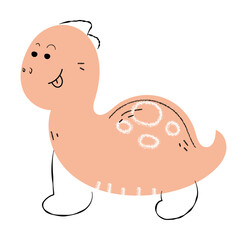 Cute dinosaur vector