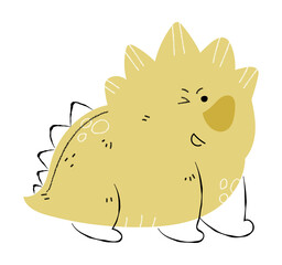 Cute dinosaur vector