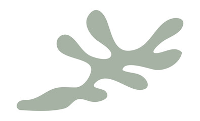 Leaf shape matisse style