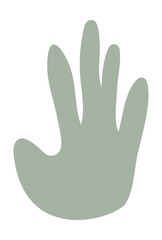 Leaf shape matisse style