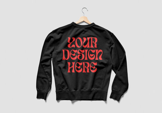 Mockup of customizable long sleeve top available against customizable color and transparent background