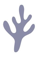 Leaf shape matisse style