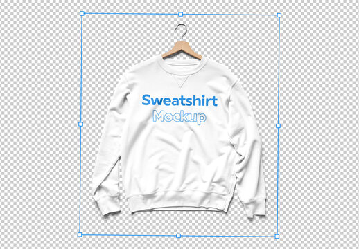 Mockup of customizable long sleeve top available against customizable color and transparent background