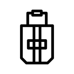 baggage icon or logo isolated sign symbol vector illustration - high-quality black style vector icons
