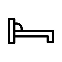 bed icon or logo isolated sign symbol vector illustration - high-quality black style vector icons

